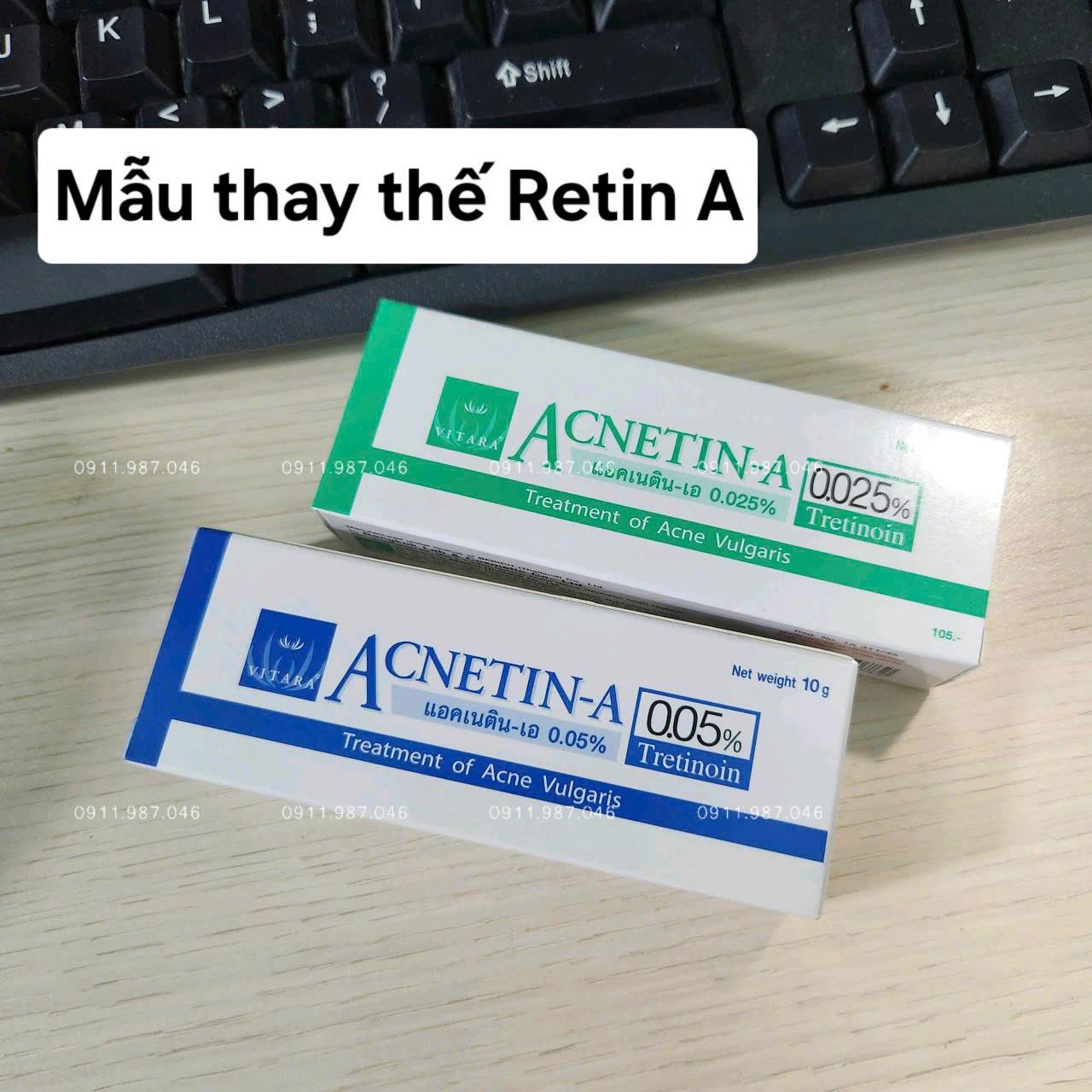 [9/2026] Tretinoin Vitara Acnetin A 0.05% (Thay thế cho Retin A Cream 0.05% Tretinoin) chính hãng