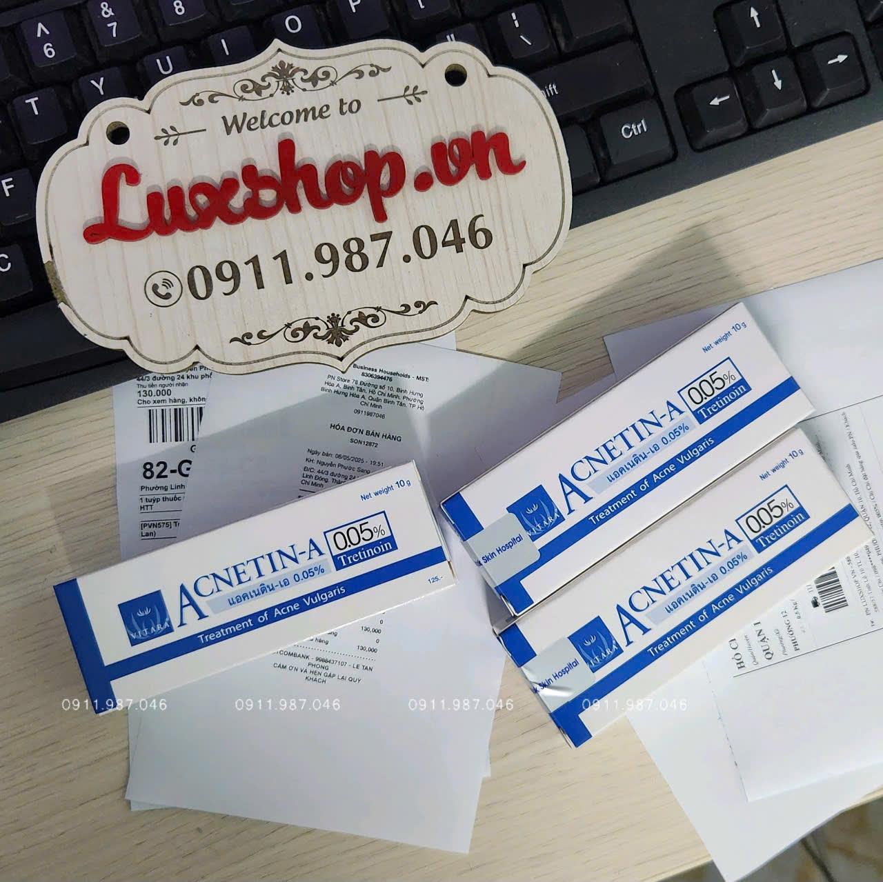 [9/2026] Tretinoin Vitara Acnetin A 0.05% (Thay thế cho Retin A Cream 0.05% Tretinoin) chính hãng