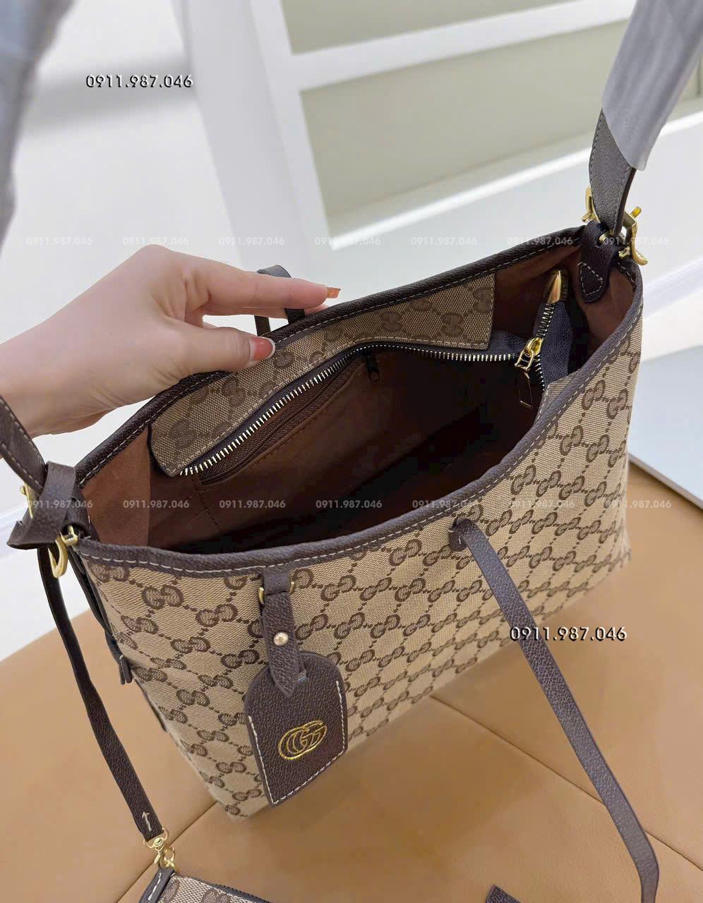 [35cm] Túi xách đeo vai gucci  bản sét đôi mẫu mới đi chơi, du lịch, đi làm đều đẹp sang chảnh - LX102228