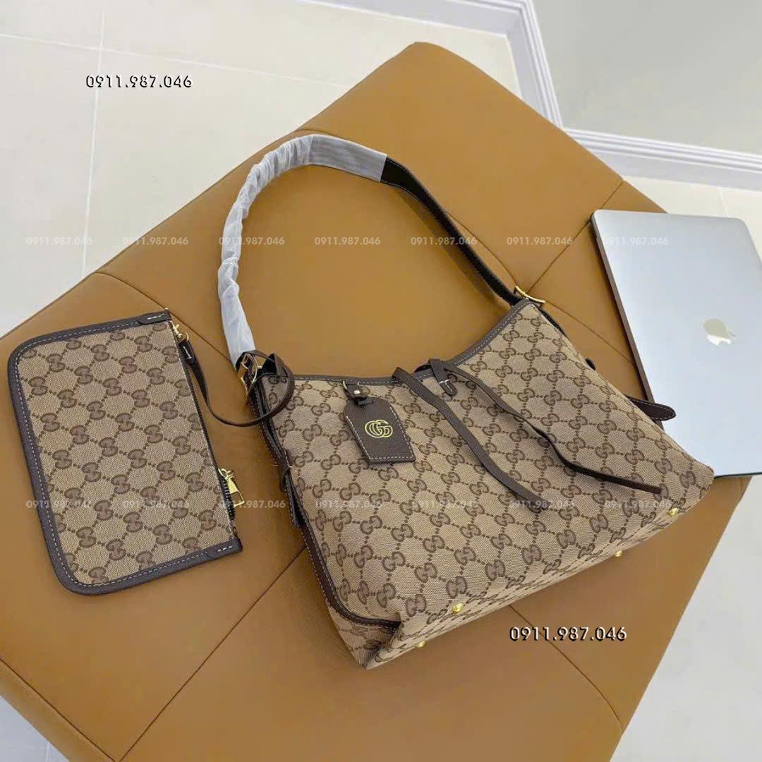 [35cm] Túi xách đeo vai gucci  bản sét đôi mẫu mới đi chơi, du lịch, đi làm đều đẹp sang chảnh - LX102228