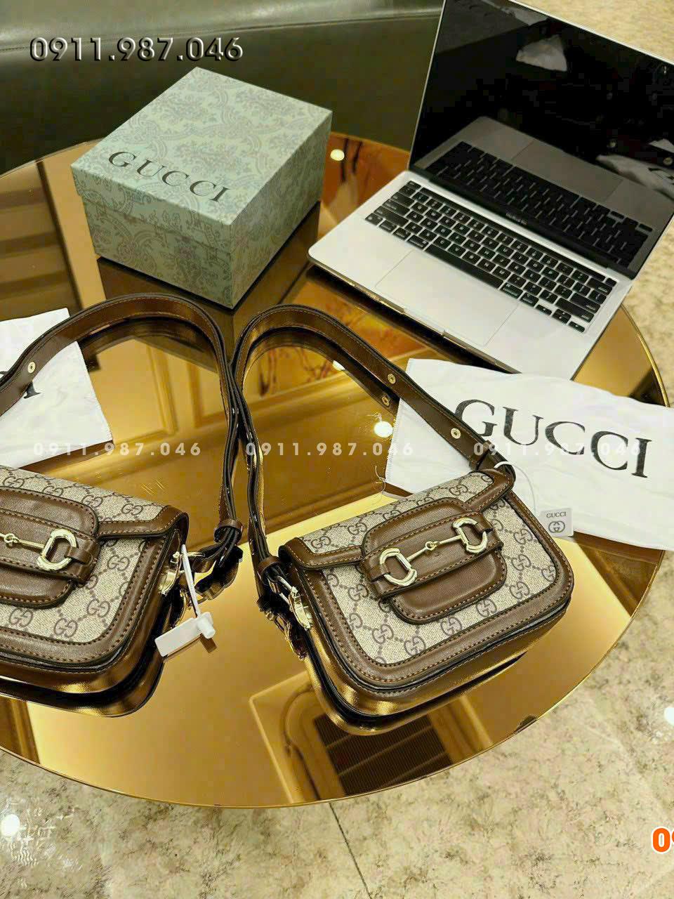 Túi xách nữ Gucci nhỏ gọn xinh xắn đeo chéo kẹp nách đều đẹp - TXN102238-017