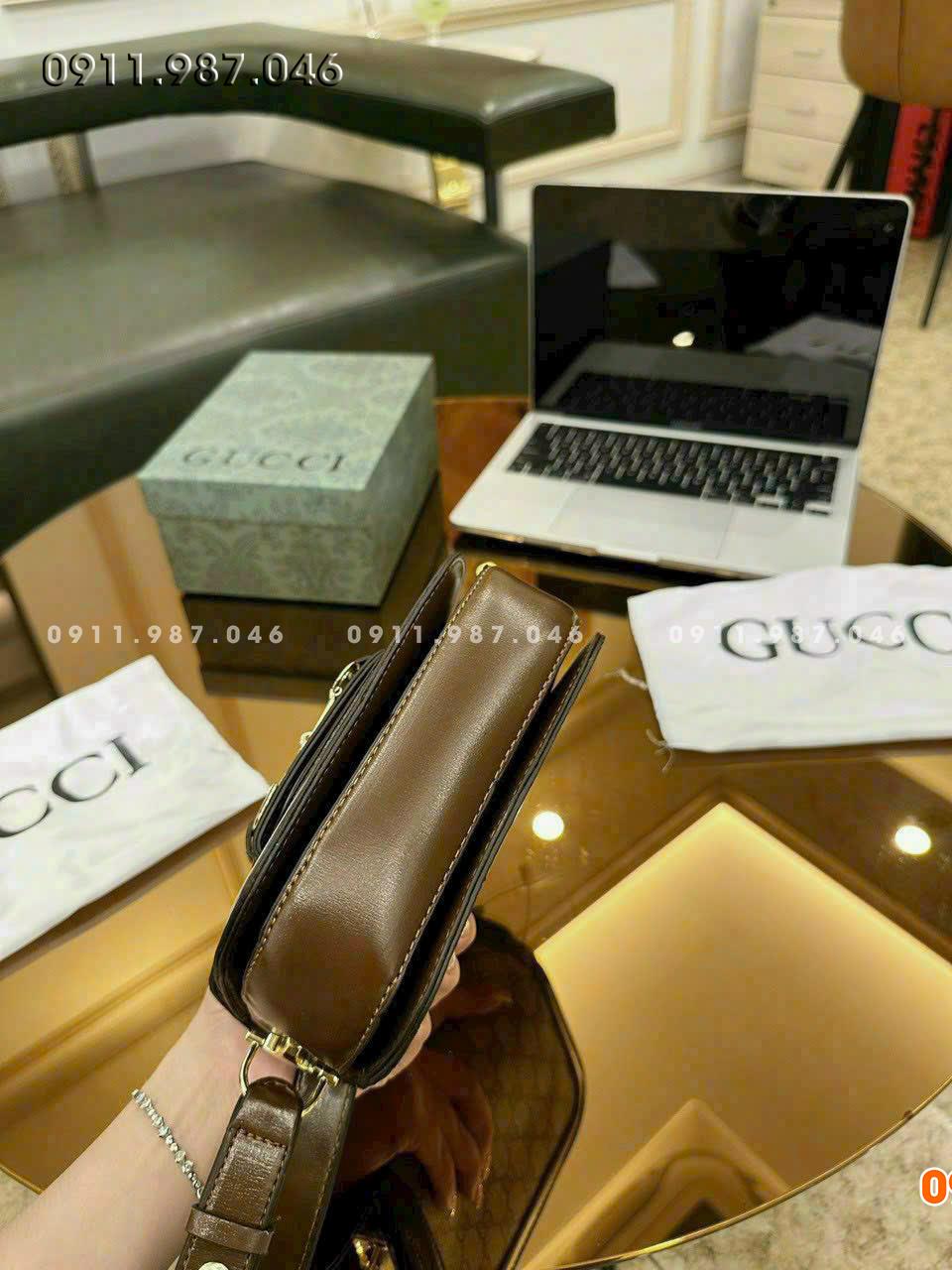 Túi xách nữ Gucci nhỏ gọn xinh xắn đeo chéo kẹp nách đều đẹp - TXN102238-017