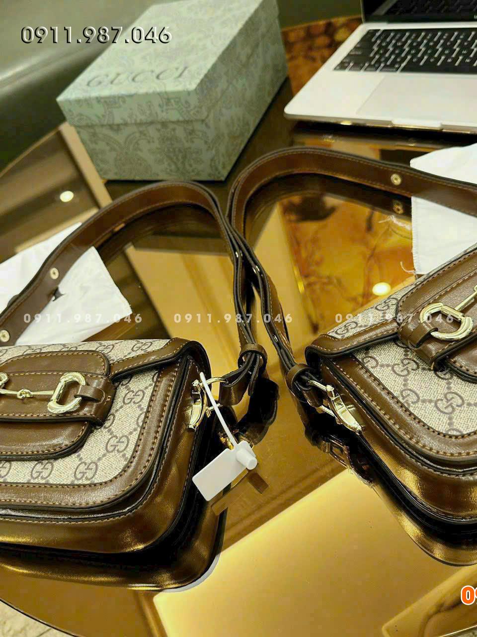 Túi xách nữ Gucci nhỏ gọn xinh xắn đeo chéo kẹp nách đều đẹp - TXN102238-017