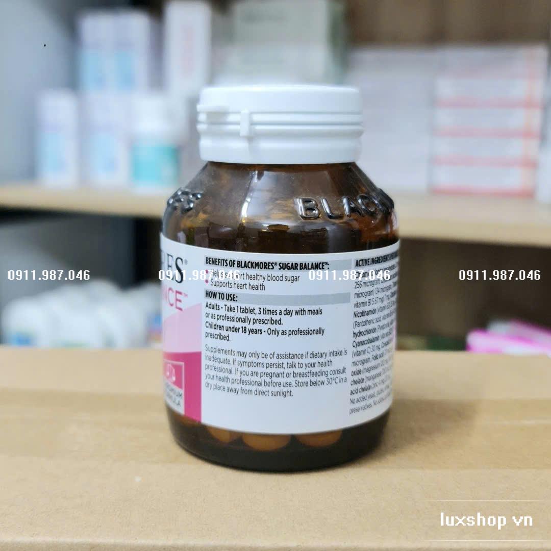 Viên uống Blackmores Sugar Balance ngăn ngừa tiểu đường và trị tiểu đường (Úc) - PN100073